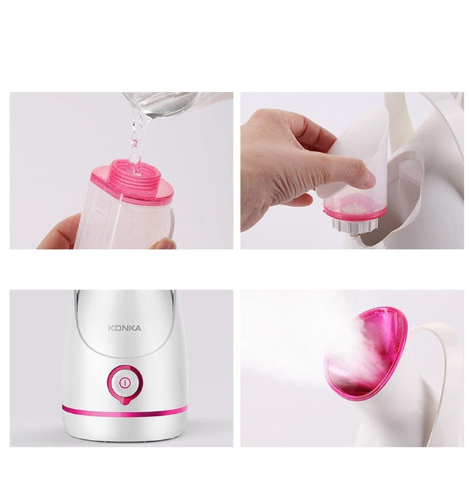 Facial Steamer Humidifier - 140ml Household Skin Care Electric Vaporized - Gear Elevation