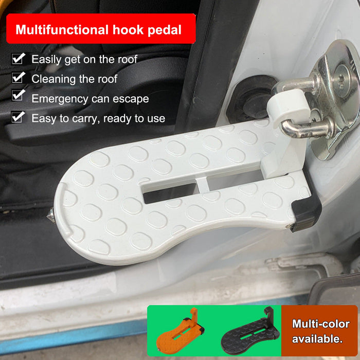 Foldable Car Door Step Pedal - Multifunction Universal Latch Hook - Gear Elevation