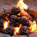 Halloween Fire Pit Skulls - Reusable Ceramic Skull Bonfire - Gear Elevation