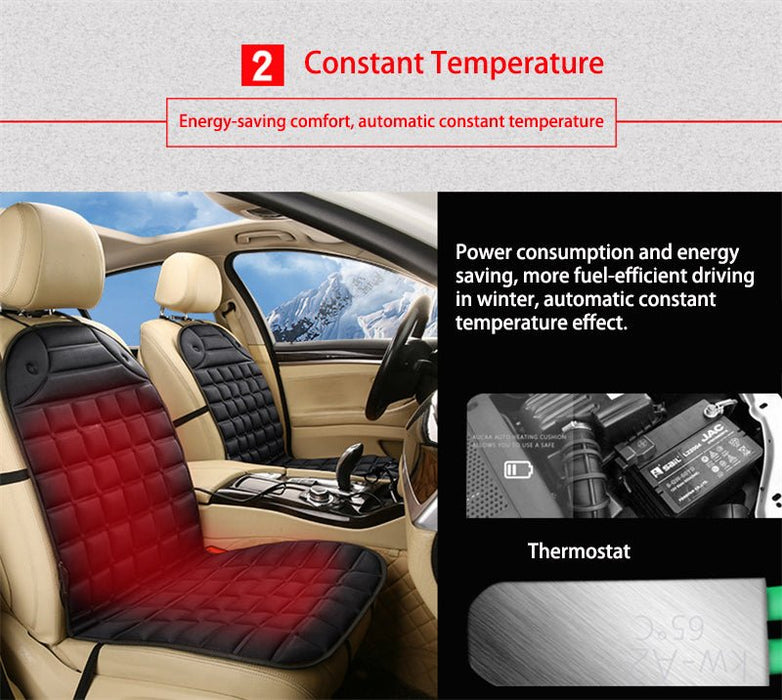 Heated Car Seat Cushion - Car Seat Warmer Cover - Gear Elevation