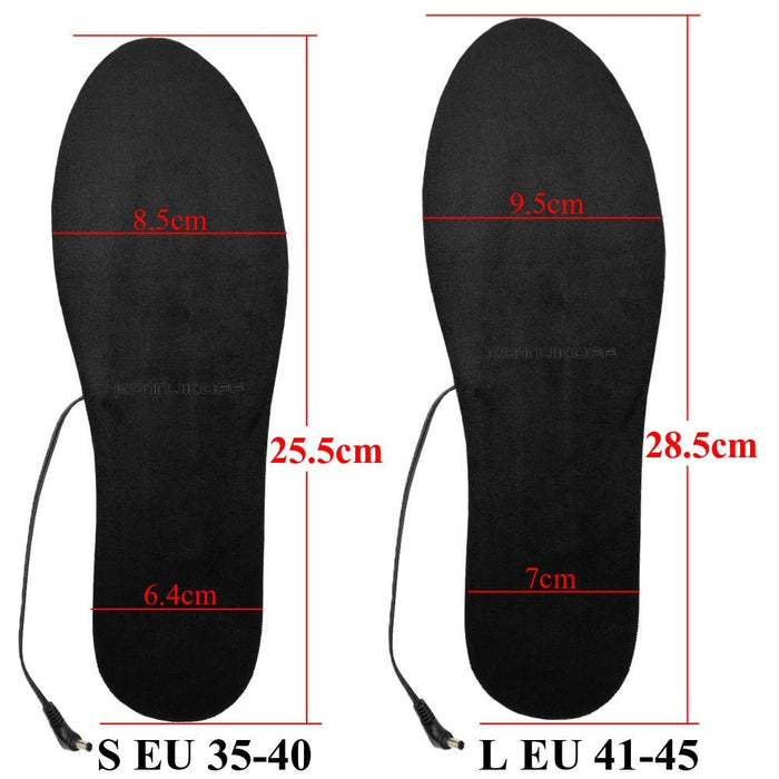 Heated Shoe Insoles Feet Warmer USB Rechargeable - Washable Thermal Insole Unisex - Gear Elevation