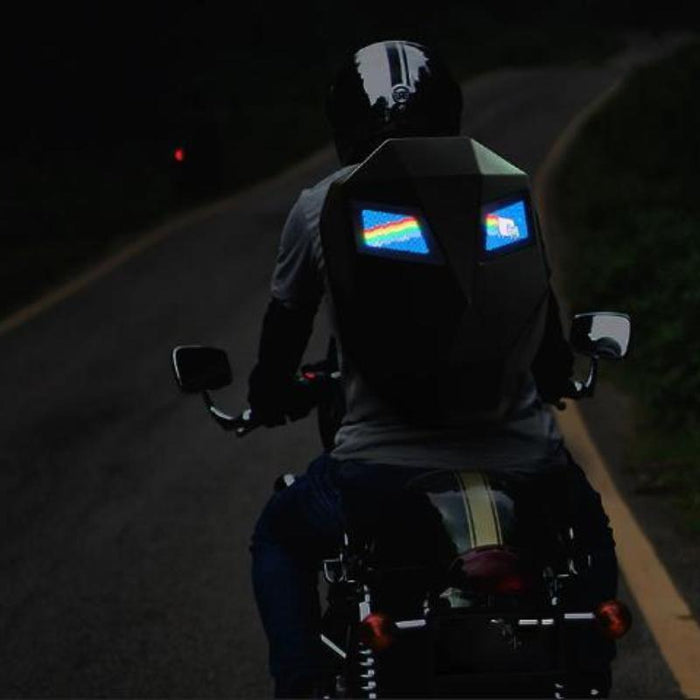 High Quality LED Motorcycle Backpack, Black - Gear Elevation