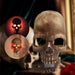 Human Skull Light - Gothic Skeleton Skull Plug Into Wall Night Light - Gear Elevation