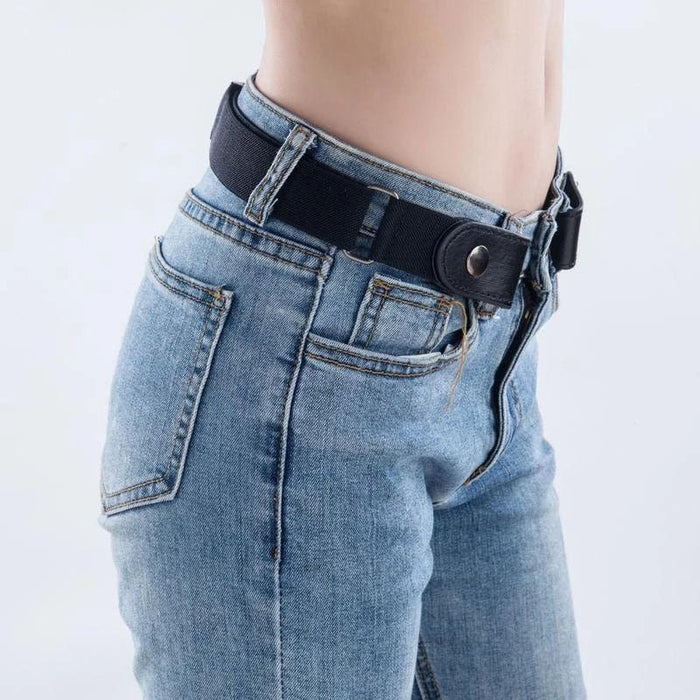 Invisible Elastic Waist Belts - Buckle Stretch Slim Waist Belt For Jean Pants, Dresses, Women/Men - Gear Elevation