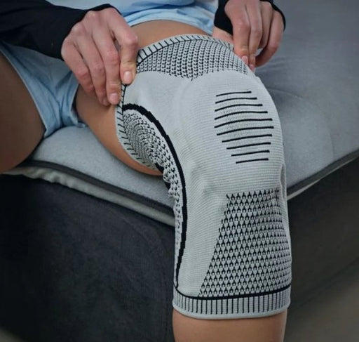 Knee Compression Sleeve - Knee Support Brace Patella Protector for Cycling, Running, Basketball and Football - Gear Elevation