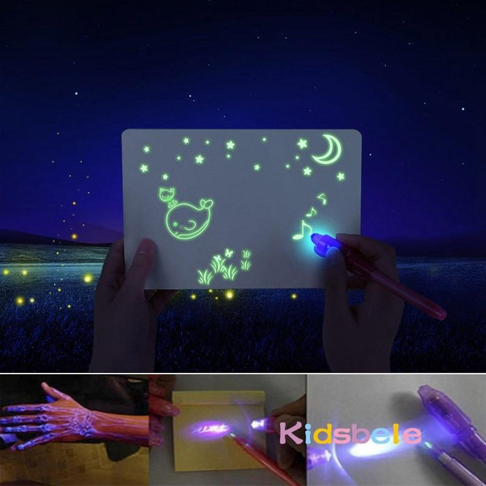 Luminiscent Drawing Board for Kids - Gear Elevation