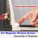Magnetic Window Screen - Adjustable DIY Magnetic Mesh, Washable & Anti Fly Mosquito Net - Gear Elevation