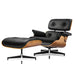Mid Century Lounge Chair with Ottoman - Gear Elevation