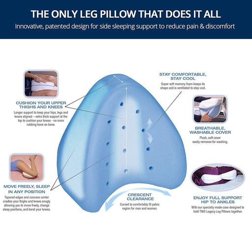 Orthopedic Leg Pillow With Memory Foam - Gear Elevation