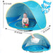 Pop Up Baby Sunshade Pool Tent - UV Protection Infant Sun Shelters Beach Shade Tent - Gear Elevation