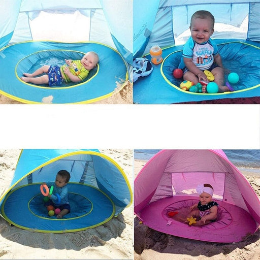 Pop Up Baby Sunshade Pool Tent - UV Protection Infant Sun Shelters Beach Shade Tent - Gear Elevation
