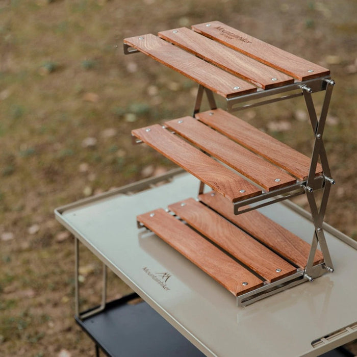 Portable Three-tier Rack - Folding Table for Outdoor Activities - Gear Elevation