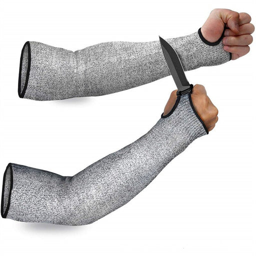 Protective Arm Sleeve - Level 5 Protection Cut Resistant Sleeves with Thumb Hole - Gear Elevation