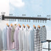 Retractable Cloth Drying Rack, Folding Clothes Hanger, Wall Mount - Gear Elevation