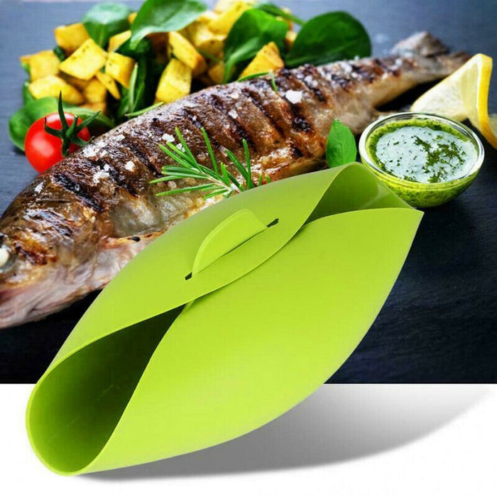 Silicone Steamer Microwaveable Bowl - Silicone Bread Maker and Fish Steam Roaster - Gear Elevation