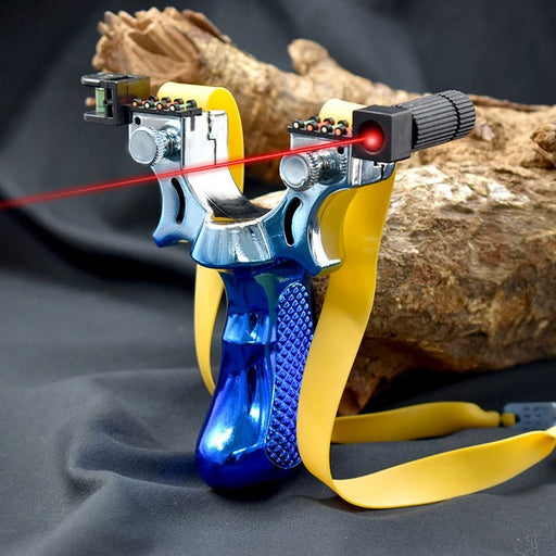 Slingshot Laser High Precision Outdoor Hunting Resin Bow Catapult with Rubber Band - Gear Elevation