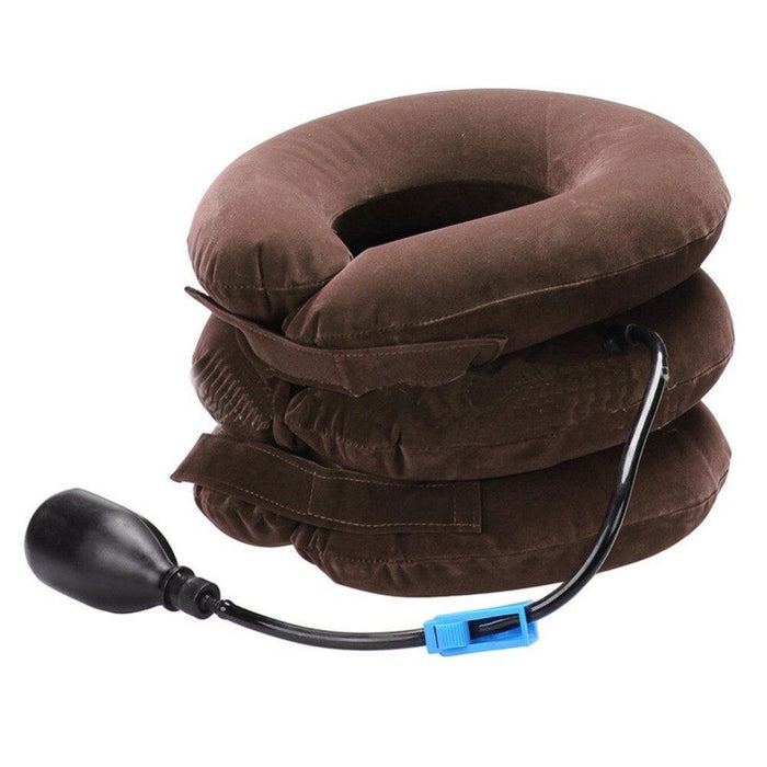 Three Layers Cervical Neck Traction Inflatable Pillow - Gear Elevation