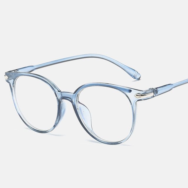 Transparent Anti Blue Light Computer Glasses Round for Women - Gear Elevation