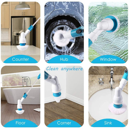 TurboClean™ Electric Spin Mop & Scrubber Set - Gear Elevation