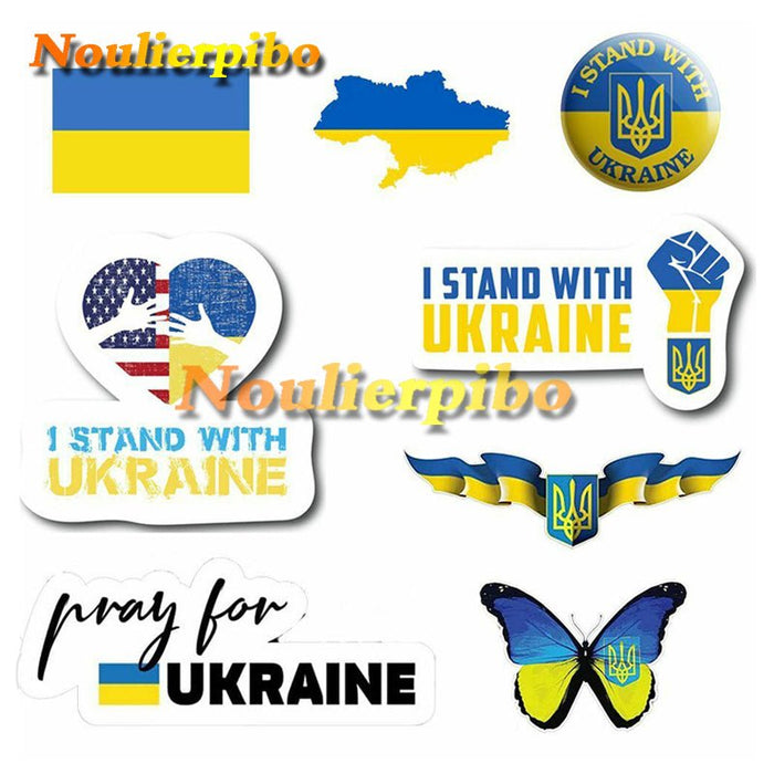 Ukraine Flag Vinyl Car Stickers - Gear Elevation
